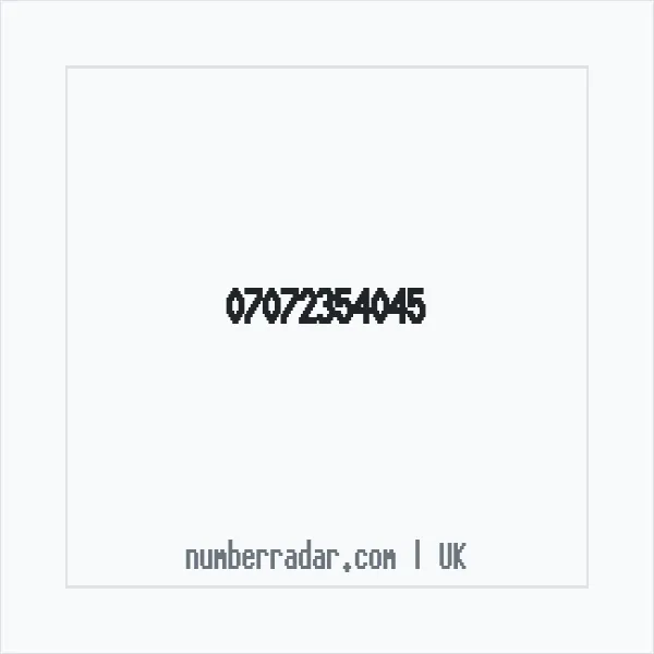 Reverse number check for +44 7072 354045 — who called me?