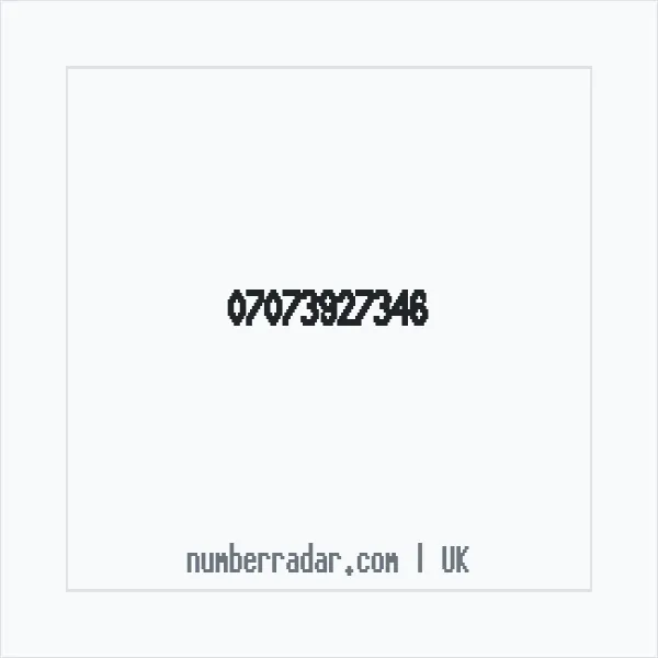 Reverse number check for +44 7073 927346 — who called me?