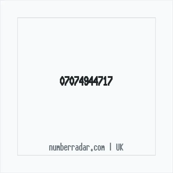 Reverse number check for +44 7074 944717 — who called me?