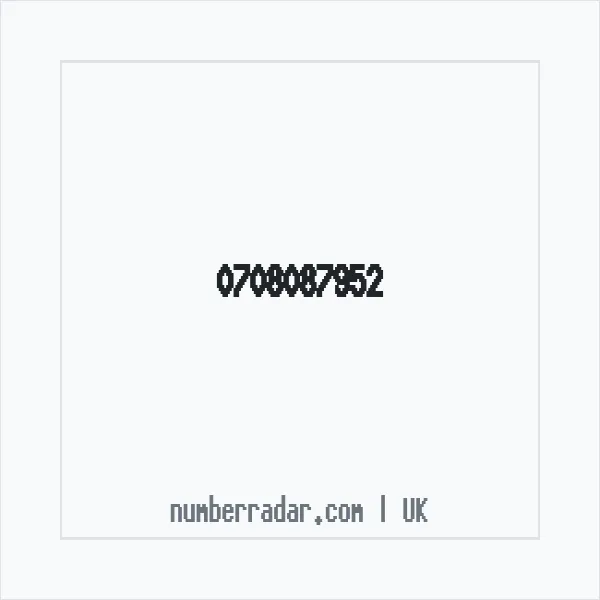 Reverse number check for +44 708087952 — who called me?
