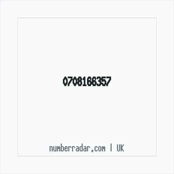 Reverse number check for +44 708166357 — who called me?