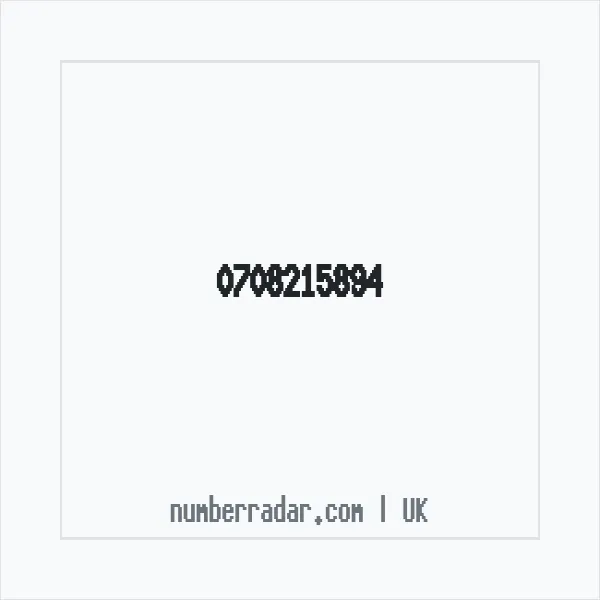 Reverse number check for +44 708215894 — who called me?