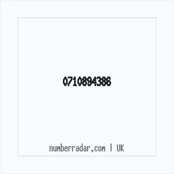 Reverse number check for +44 710894386 — who called me?
