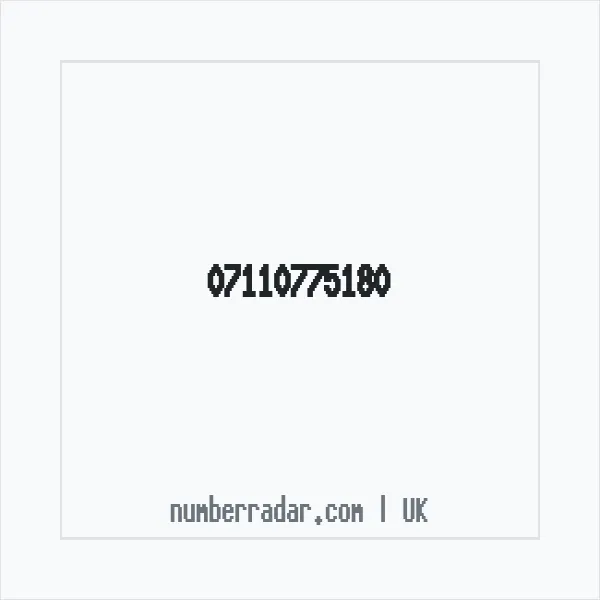 Reverse number check for +44 7110 775180 — who called me?