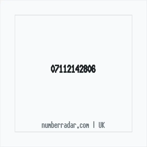 Reverse number check for +44 7112 142806 — who called me?