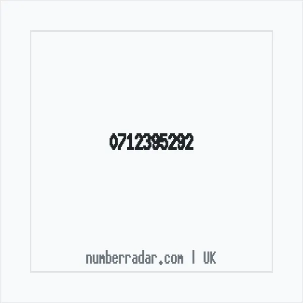 Reverse number check for +44 712395292 — who called me?
