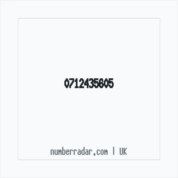 Reverse number check for +44 712435605 — who called me?