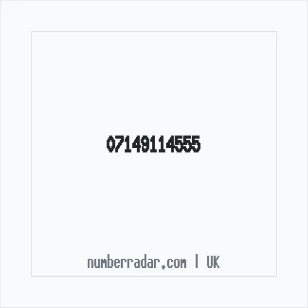Reverse number check for +44 7149 114555 — who called me?