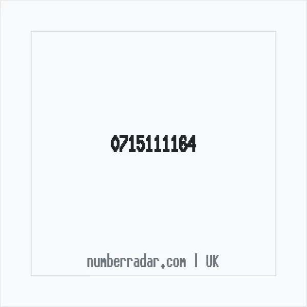 Reverse number check for +44 715111164 — who called me?