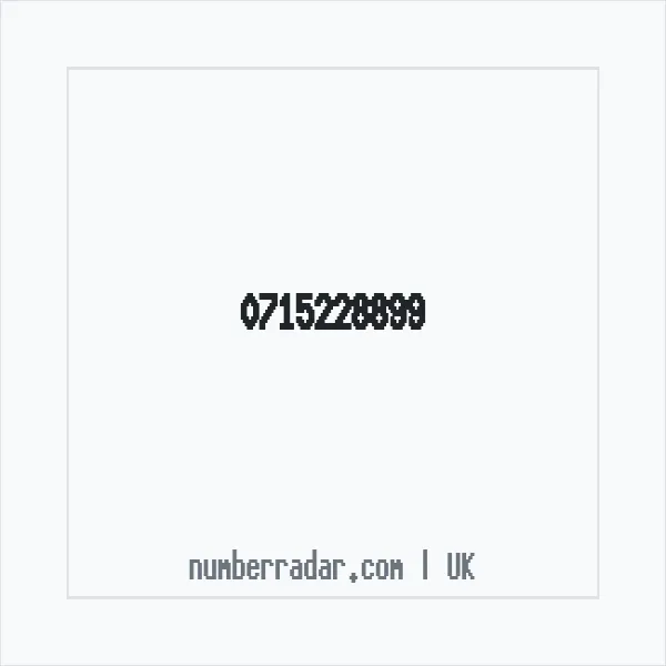 Reverse number check for +44 715228899 — who called me?