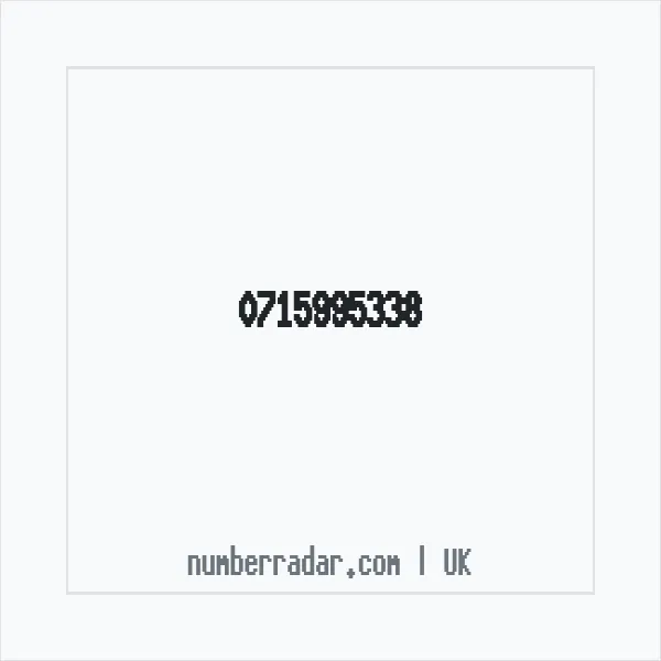 Reverse number check for +44 715995338 — who called me?