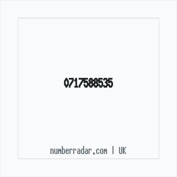 Reverse number check for +44 717588535 — who called me?
