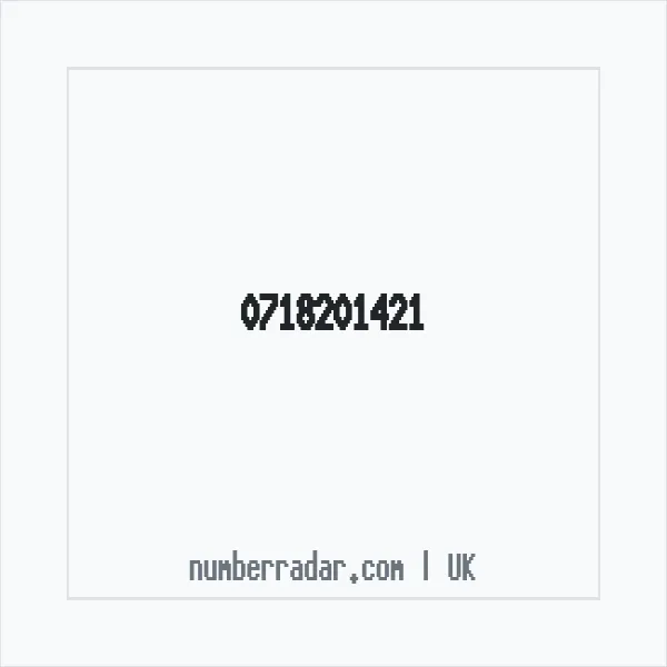 Reverse number check for +44 718201421 — who called me?