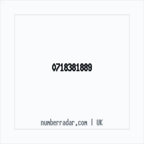 Reverse number check for +44 718381889 — who called me?
