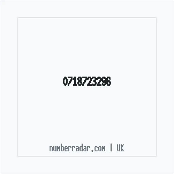 Reverse number check for +44 718723296 — who called me?