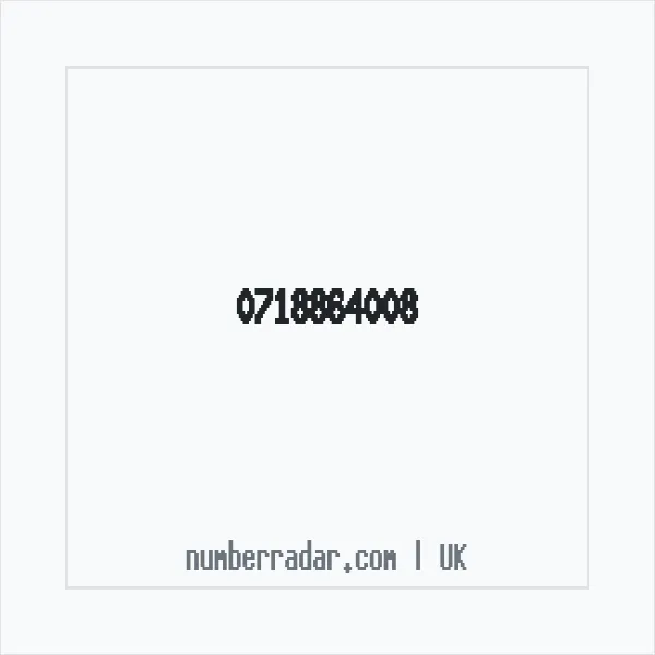 Reverse number check for +44 718864008 — who called me?