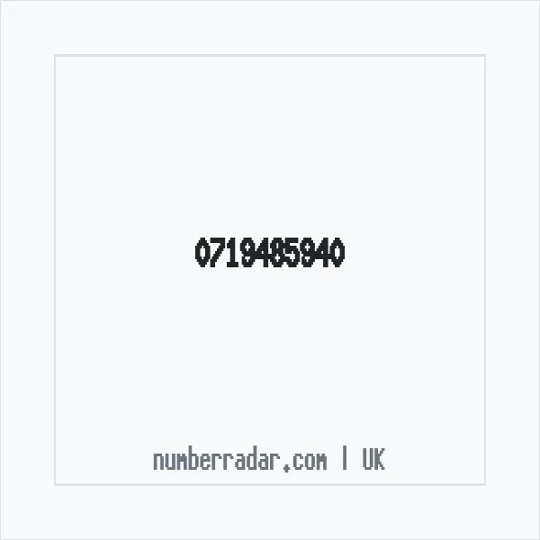 Reverse number check for +44 719485940 — who called me?
