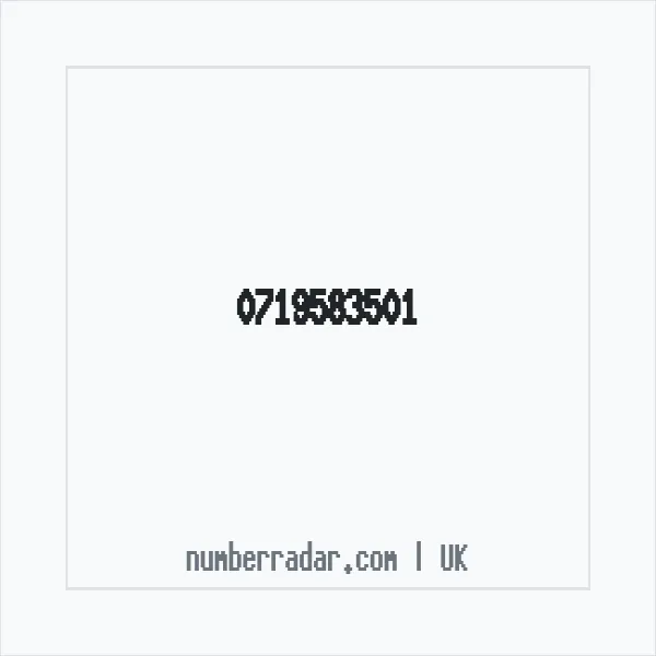Reverse number check for +44 719583501 — who called me?