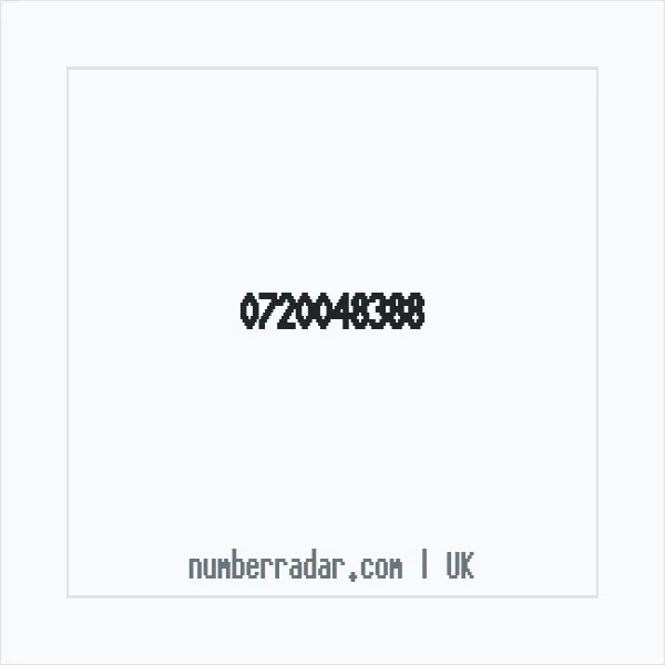 Reverse number check for +44 720048388 — who called me?
