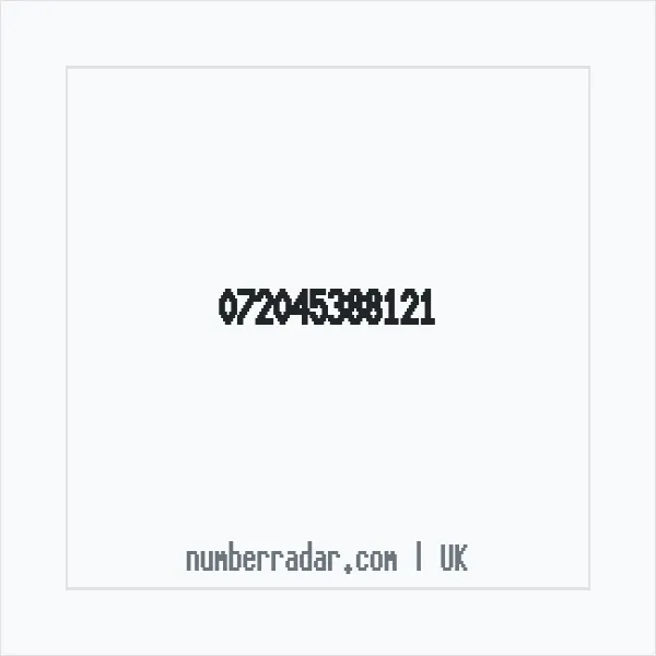 Reverse number check for +44 (7204) 538-812 — who called me?