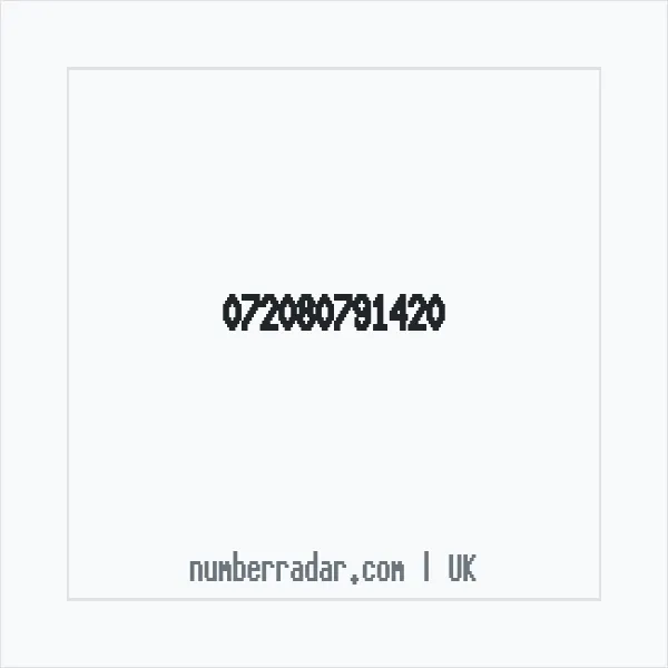 Reverse number check for +44 (7208) 079-142 — who called me?