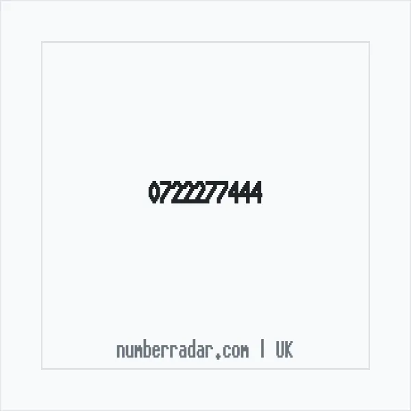 Reverse number check for +44 722277444 — who called me?