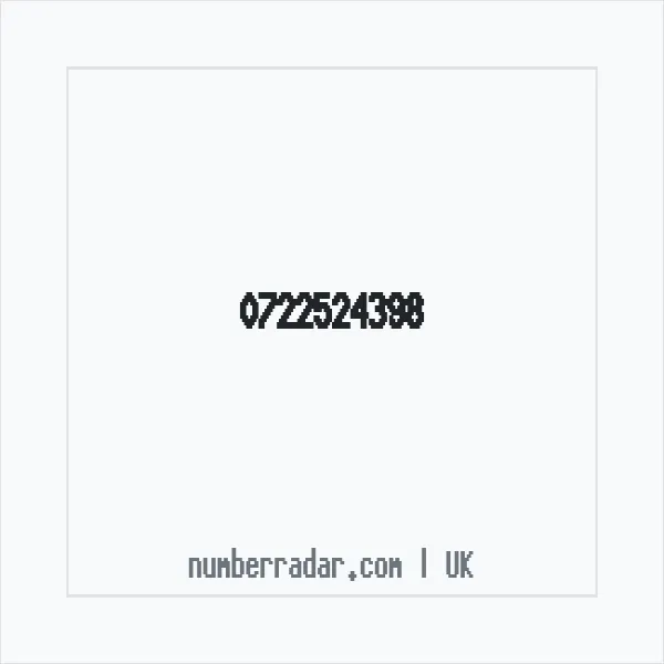 Reverse number check for +44 722524398 — who called me?