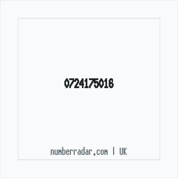 Reverse number check for +44 724175016 — who called me?