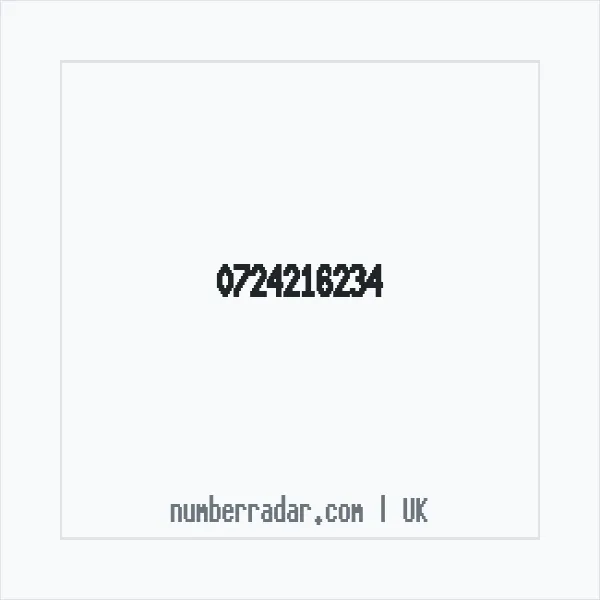 Reverse number check for +44 724216234 — who called me?