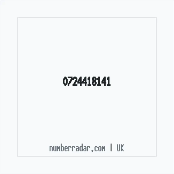 Reverse number check for +44 724418141 — who called me?