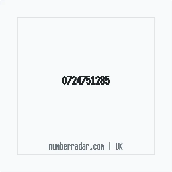 Reverse number check for +44 724751285 — who called me?