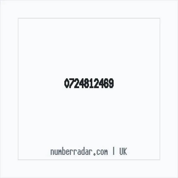 Reverse number check for +44 724812469 — who called me?
