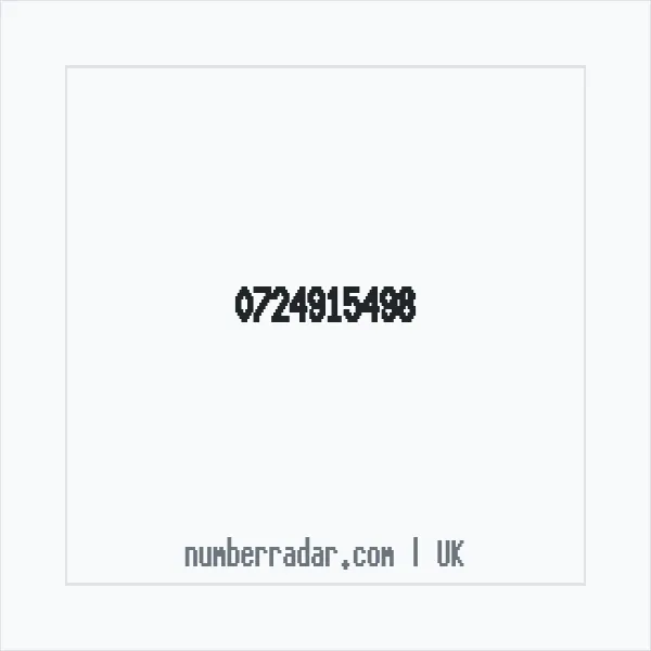 Reverse number check for +44 724915498 — who called me?
