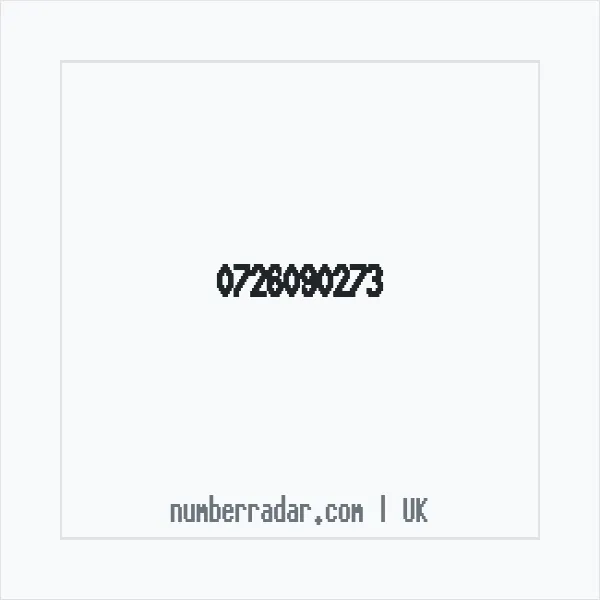 Reverse number check for +44 726090273 — who called me?