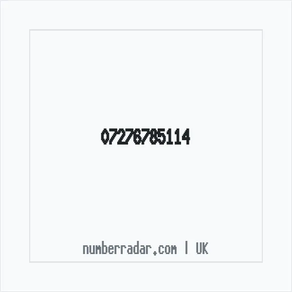 Reverse number check for +44 7276 785114 — who called me?