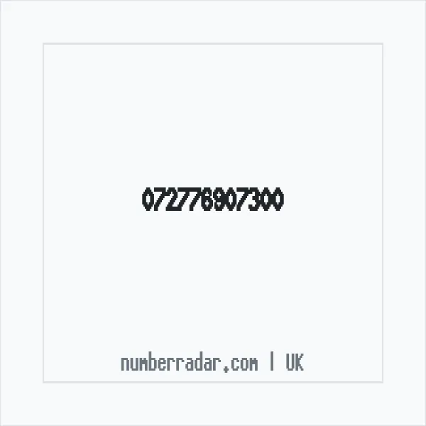 Reverse number check for +44 (7277) 690-730 — who called me?