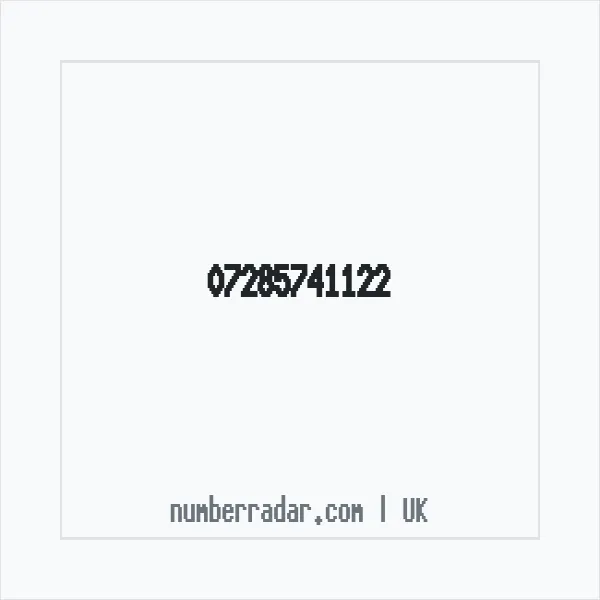Reverse number check for +44 7285 741122 — who called me?