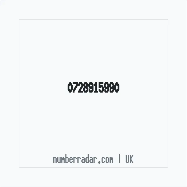 Reverse number check for +44 728915990 — who called me?