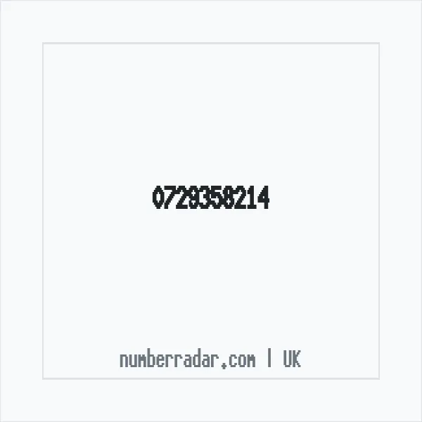 Reverse number check for +44 729358214 — who called me?