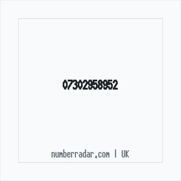 Reverse number check for +44 7302 958952 — who called me?