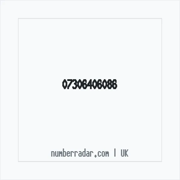 Reverse number check for +44 7306 406086 — who called me?