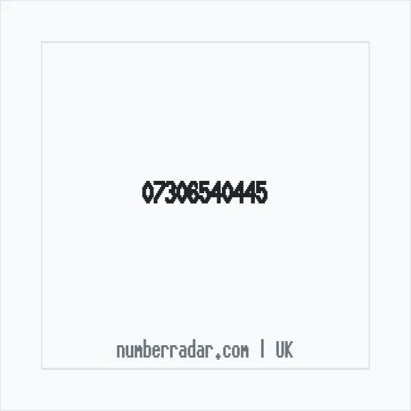 Reverse number check for +44 7306 540445 — who called me?