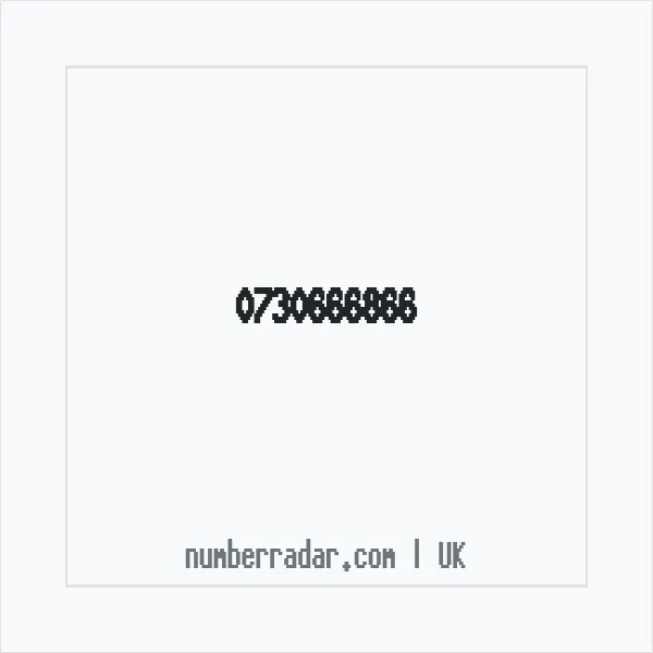 Reverse number check for +44 730666866 — who called me?