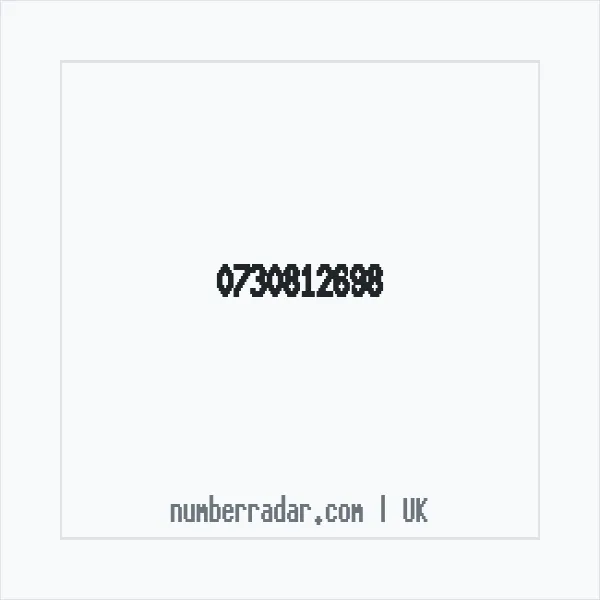 Reverse number check for +44 730812698 — who called me?