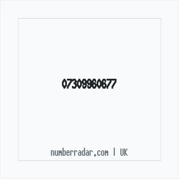 Reverse number check for +44 7309 960677 — who called me?