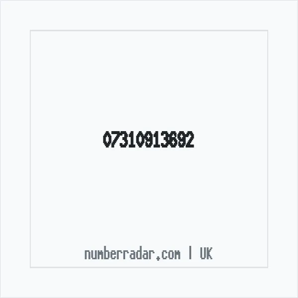 Reverse number check for +44 7310 913692 — who called me?