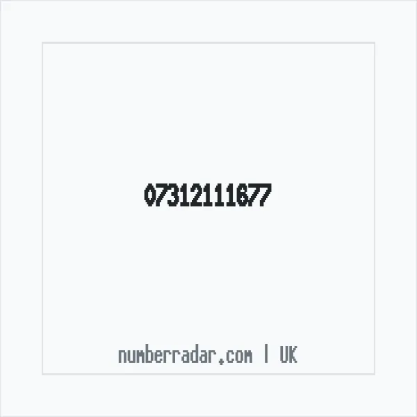 Reverse number check for +44 7312 111677 — who called me?