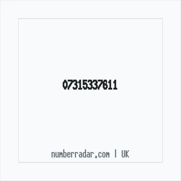 Reverse number check for +44 7315 337611 — who called me?