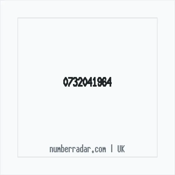 Reverse number check for +44 732041964 — who called me?