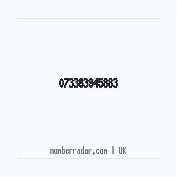 Reverse number check for +44 (7338) 394-588 — who called me?